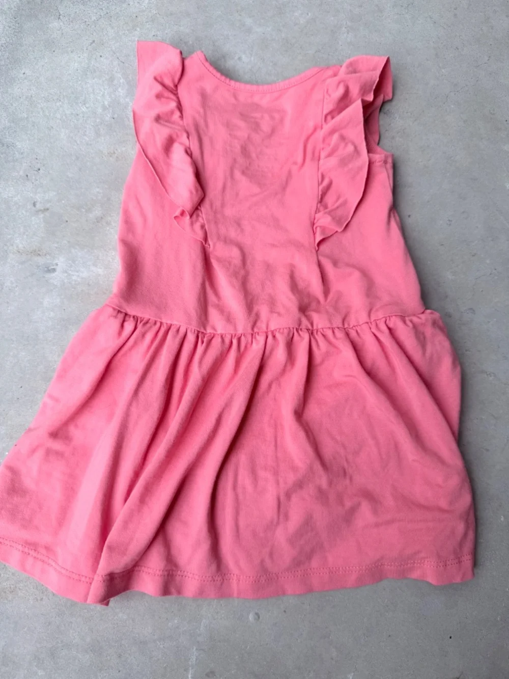 Baby Pink Ruffle Twirl Bodysuit Dress - Picture 4 of 5